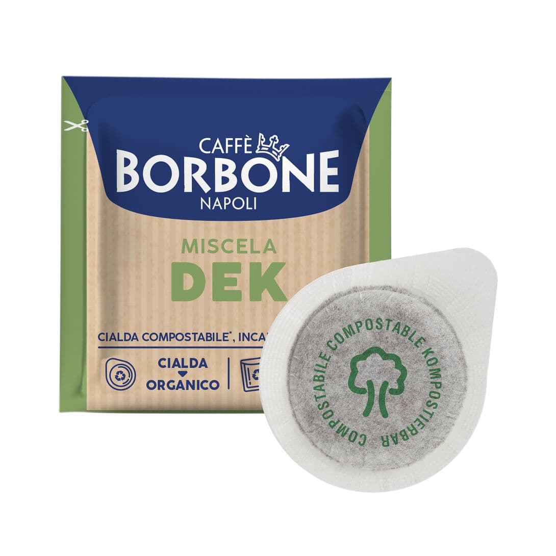 Caffè Borbone Miscela Dek – Einzelverpackung mit kompostierbarem ESE-Pad