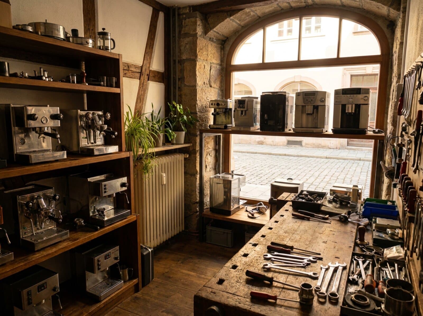 Einblick in die Kaffeewerkstatt